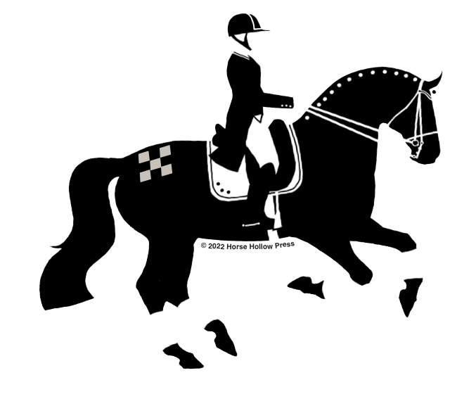 Horse Hollow Press - Horse Magnet 3": Dressage Horse