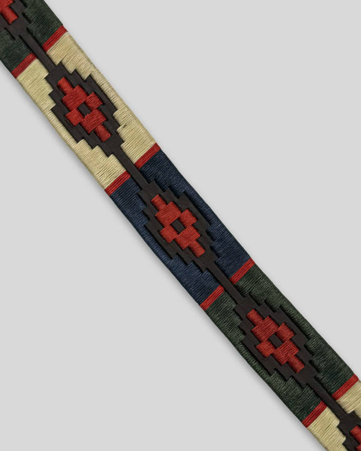 Custi Mikelo - Argentinian Polo Belt Navy Green Red