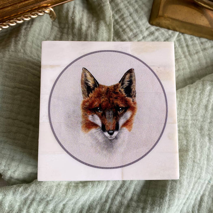 Madison Bay Co. - Red Fox Head Printed Bone Box