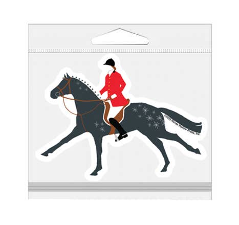Horse Hollow Press - 3" Waterproof Fox Hunter Dark Gray Sticker