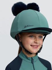 LeMieux Mini Double Pom Hat Silk