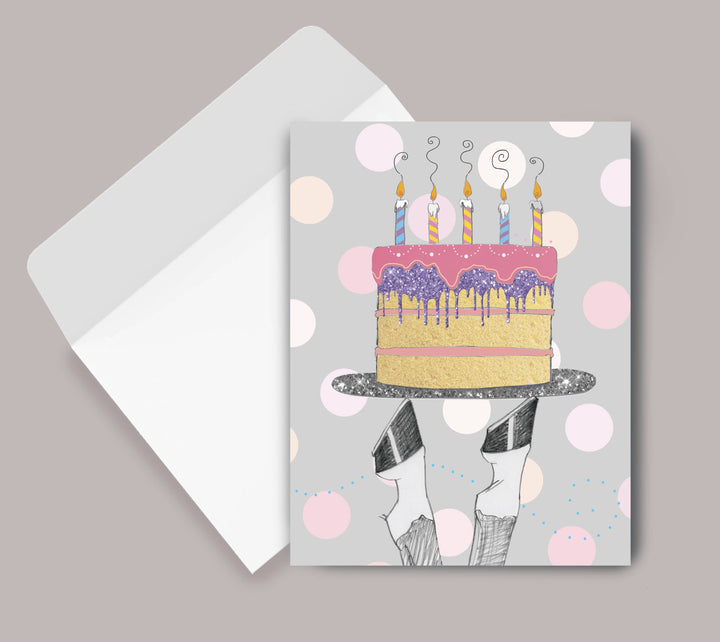 Horse Hollow Press - Horse Birthday Card  Silver Platter