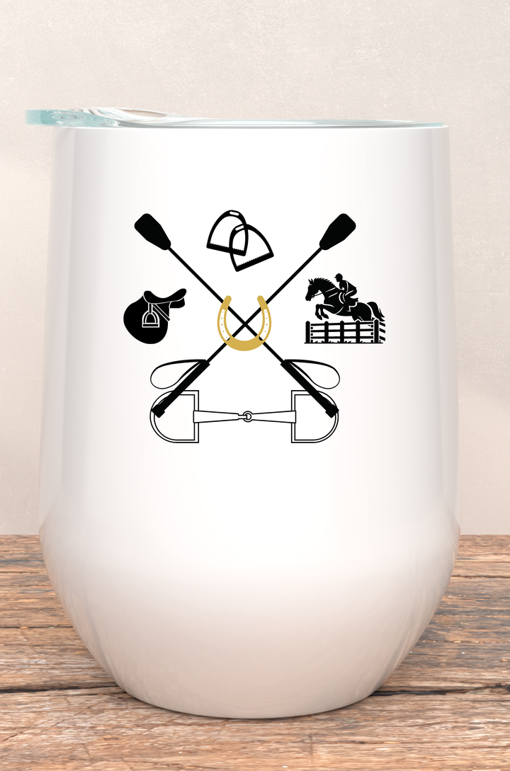 Black Stallion Wine Tumbler