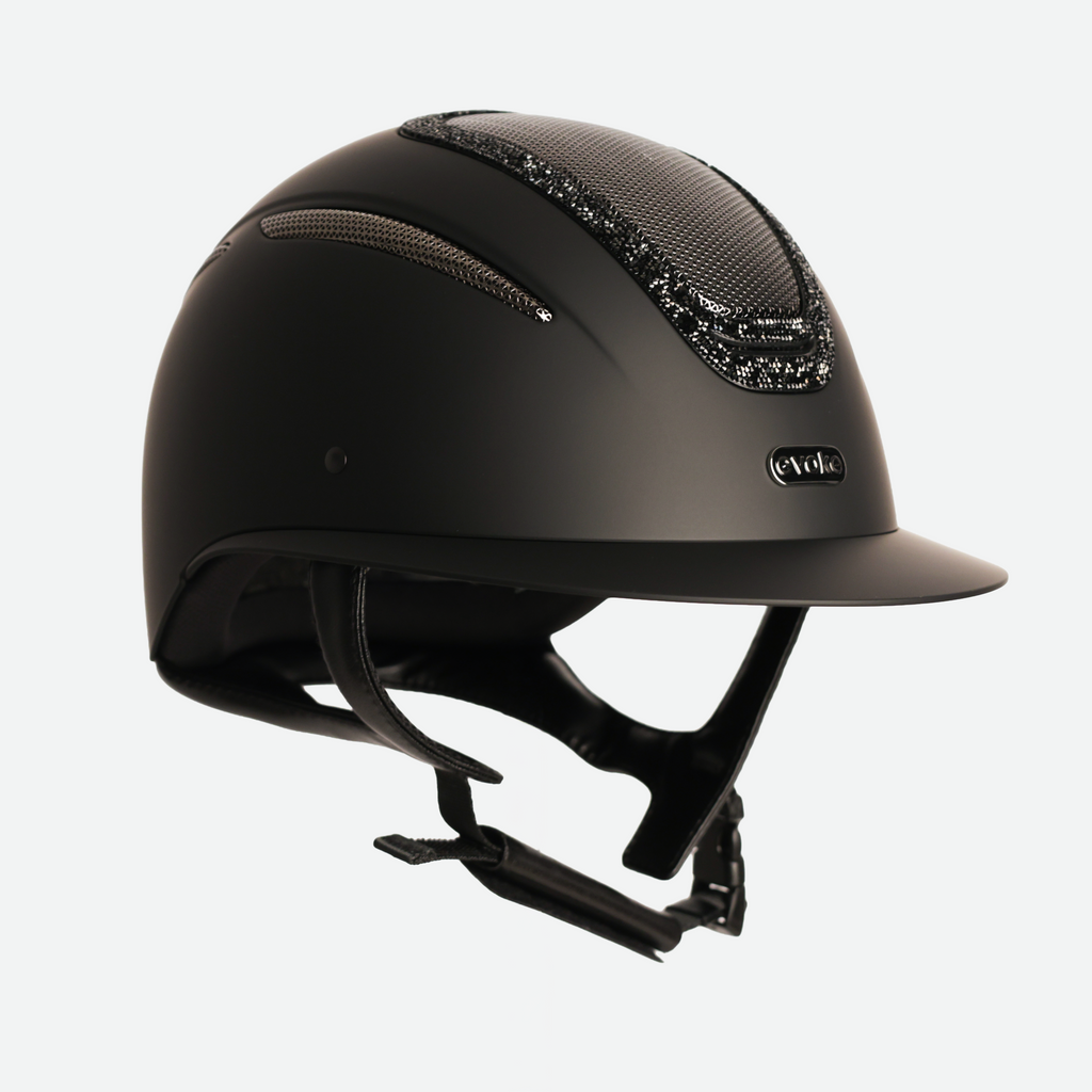 Evoke Elara Crystal Frame Wide Peak Helmet
