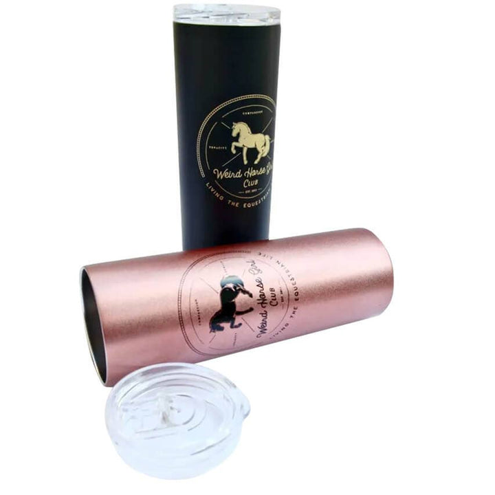 Spiced Equestrian - Weird Horse Girl Club Travel Tumbler: Onyx
