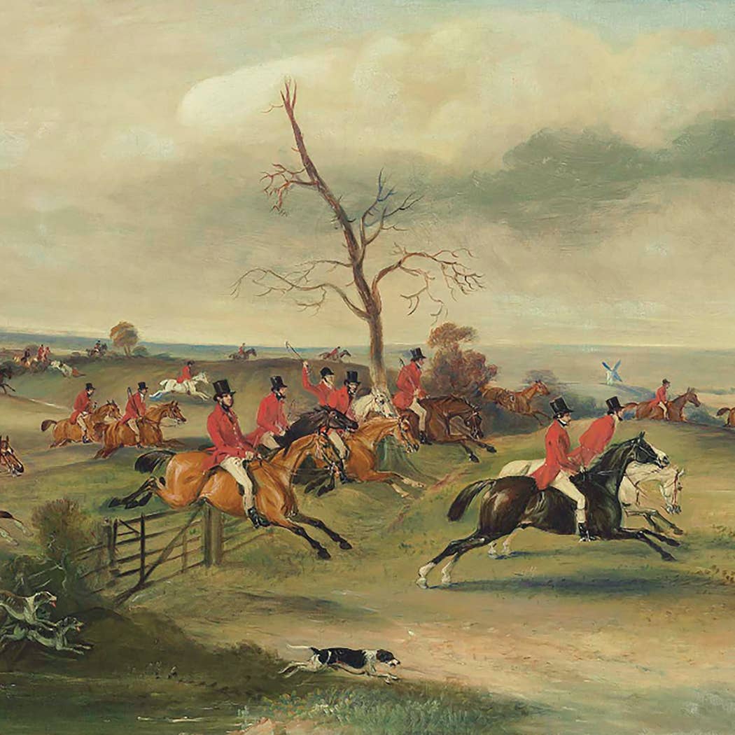 Madison Bay Co. - Vintage Fox Hunt Scene Decorative Tray