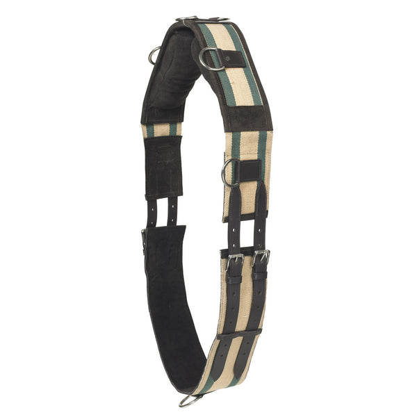 CAMELOT Web & Leather 8-Ring Training Surcingle