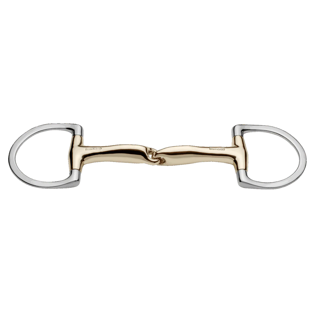 Herm Sprenger Novocontact Single Jointed Eggbutt Bit (D-Shaped Rings)