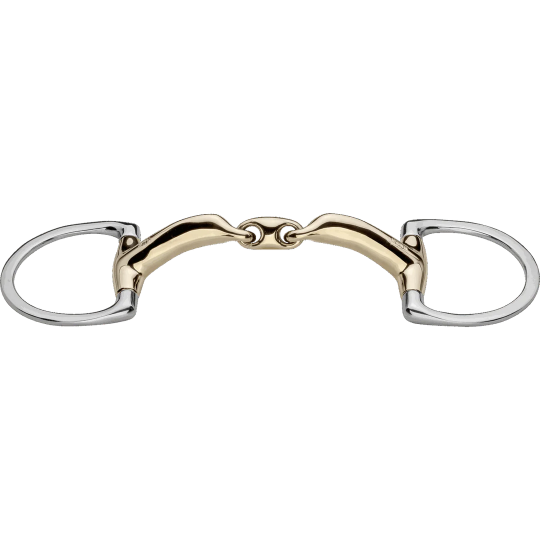 Herm Sprenger Novocontact Double Jointed Eggbutt Bit (D-Shaped Rings)