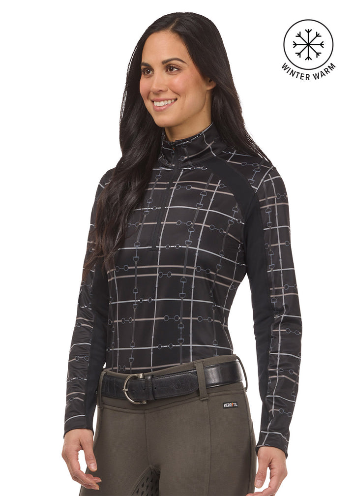 Kerrits Women's First Level Quarter Zip Stretch Fleece Tech Top '25