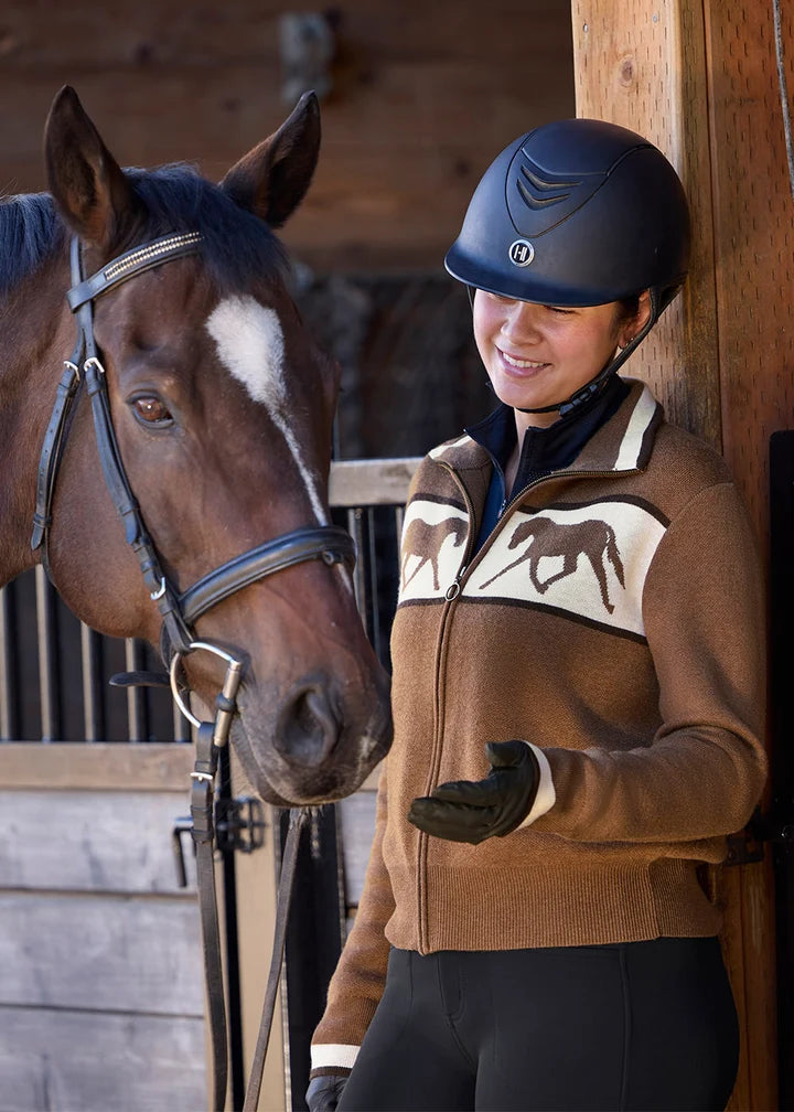 Kerrits Reflections Horse Full Zip Sweater