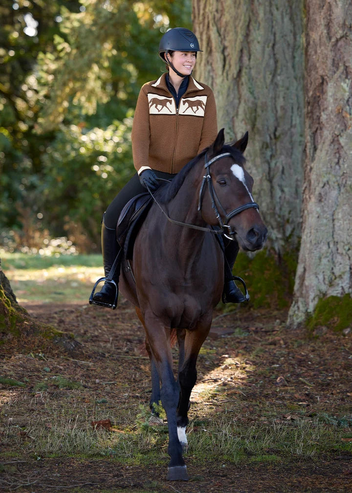 Kerrits Reflections Horse Full Zip Sweater