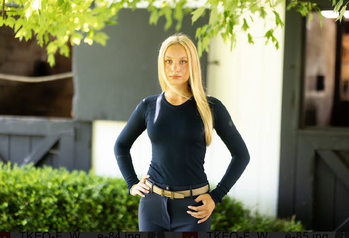 TKEQ The 'KENNEDY' Seamless Long Sleeve V Neck