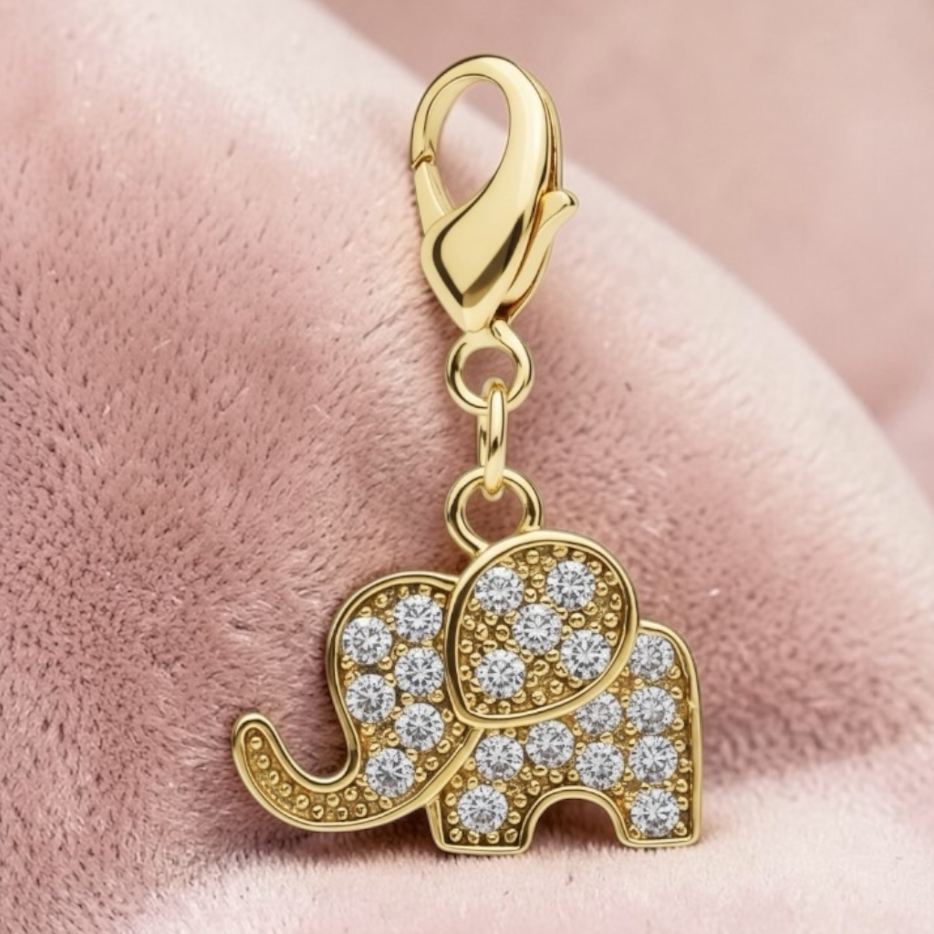 Dubois Cheval - Sparkly Elephant Braid Charm