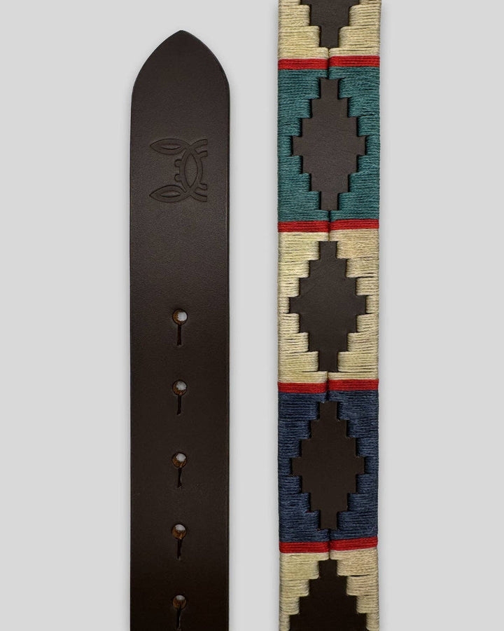 Custi Mikelo - Argentinian Turquoise Navy Polo Belt