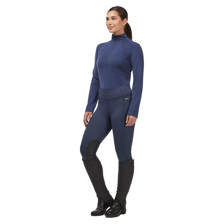 Kerrits In Stride Quarter Zip Fleece Tech Top- Nightfall