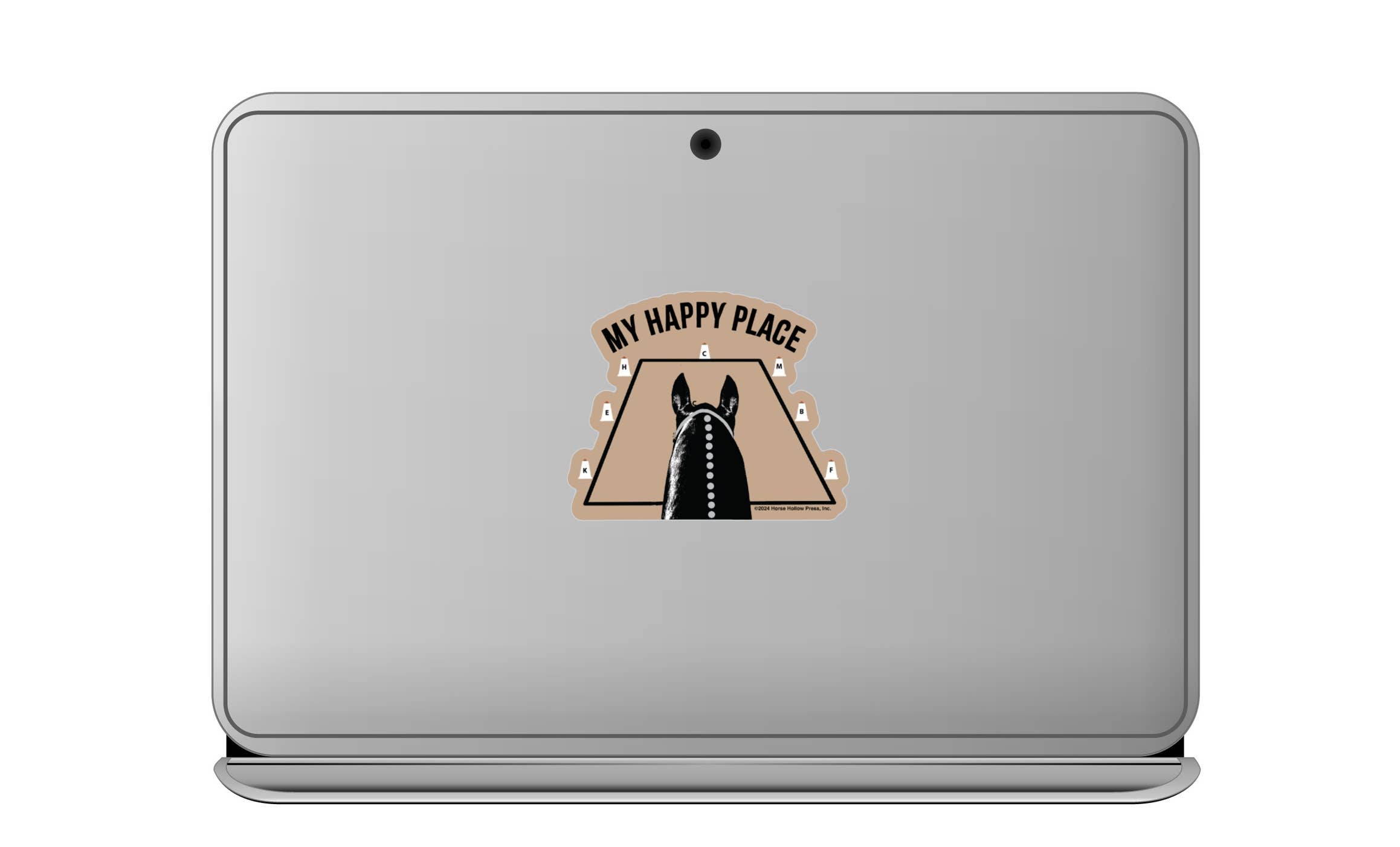 Horse Hollow Press - 3" Waterproof My Happy Place Dressage Funny Horse Sticker