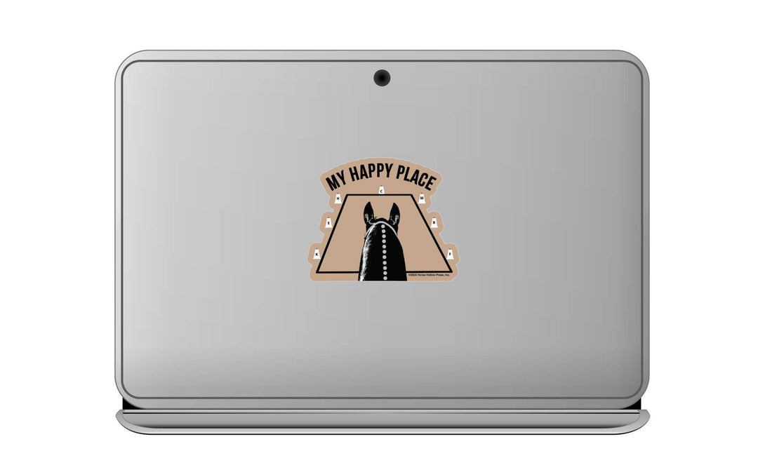 Horse Hollow Press - 3" Waterproof My Happy Place Dressage Funny Horse Sticker