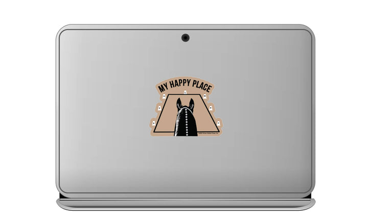 Horse Hollow Press - 3" Waterproof My Happy Place Dressage Funny Horse Sticker