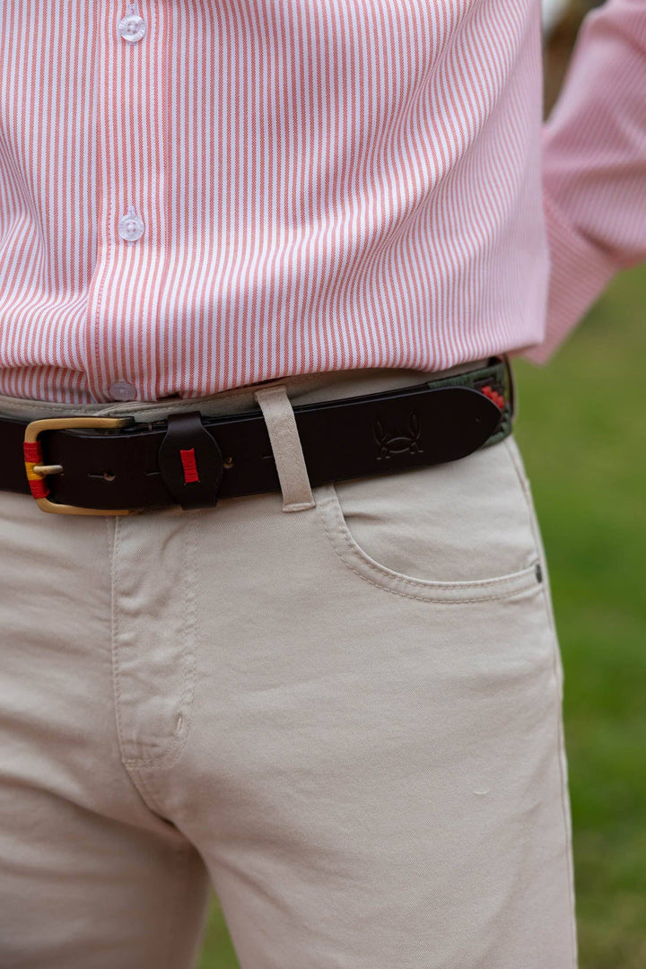 Custi Mikelo - Argentinian Polo Belt Navy Green Red