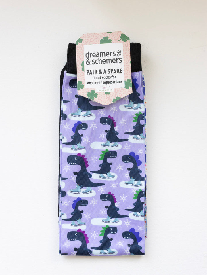 Dreamers & Schemers Dino-skate Pair & a Spare Socks