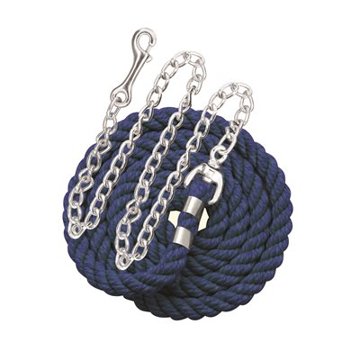 Perri's Cotton Lead Rope with Chain