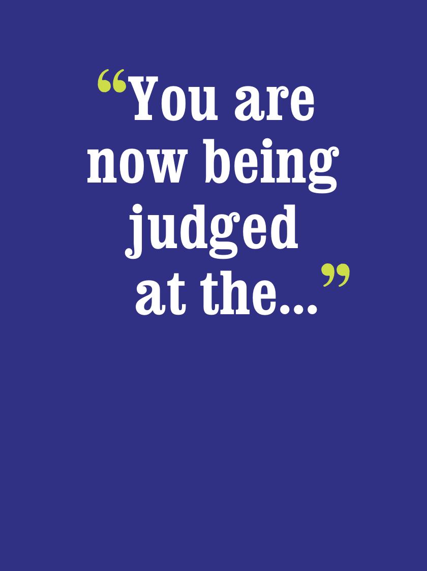 Horse Hollow Press - Horse Funny Birthday Card: You are now being judged at the..