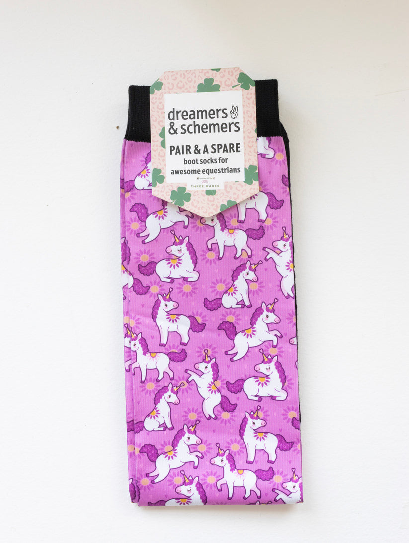 Dreamers & Schemers Sunshine and Unicorns Pair & a Spare Socks Youth