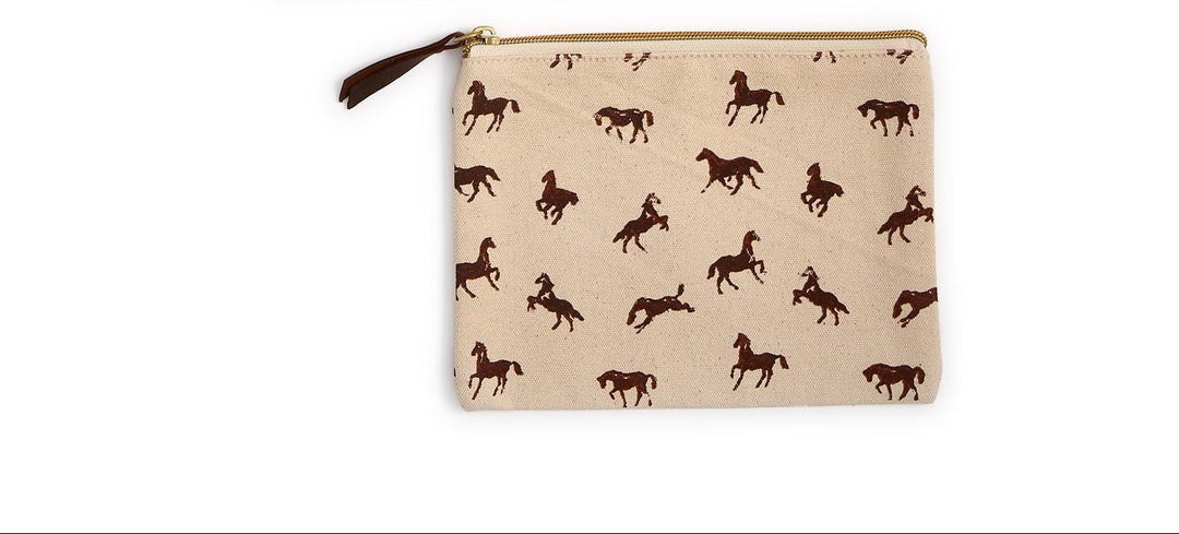 Two's Co. Horse Silhouette Printed Multipurpose Pouch