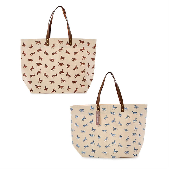 Two's Co. Horse Silhouette Printed Tote Bag