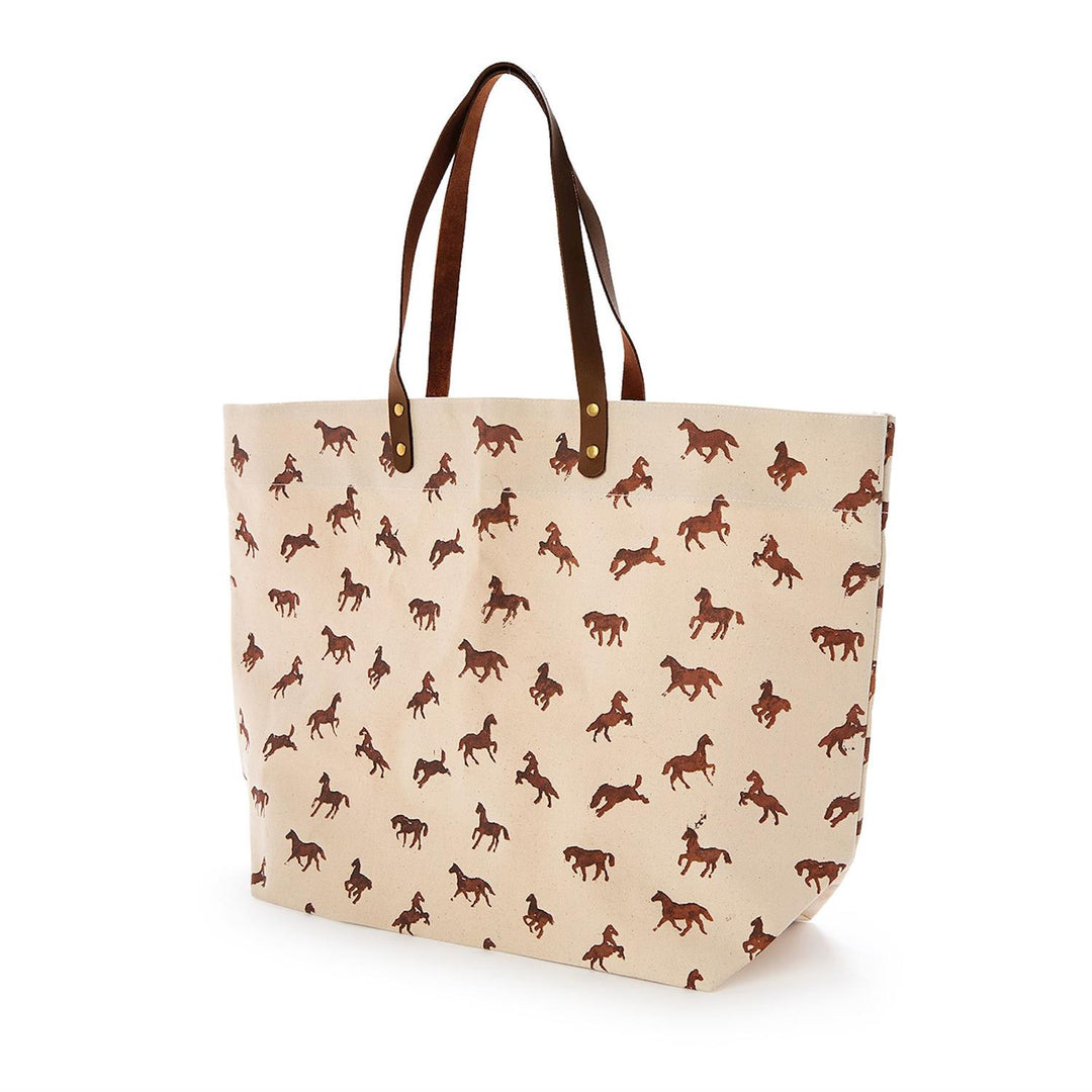 Two's Co. Horse Silhouette Printed Tote Bag