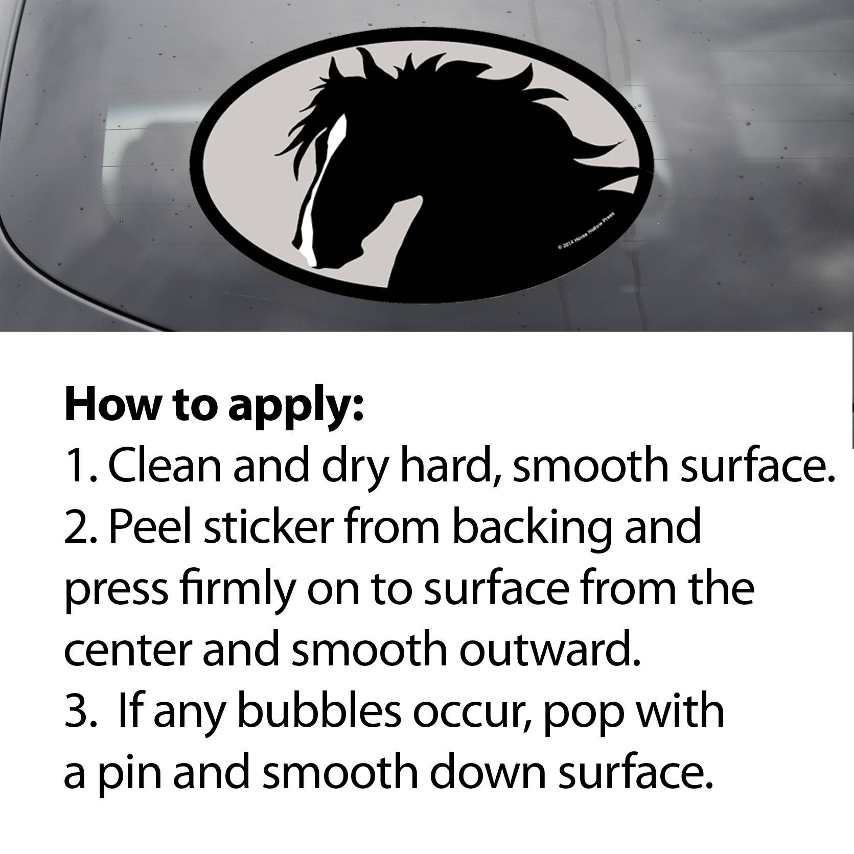 Horse Hollow Press - 5 x 3" Waterproof Oval Equestrian Horse Sticker: 3 Donkeys