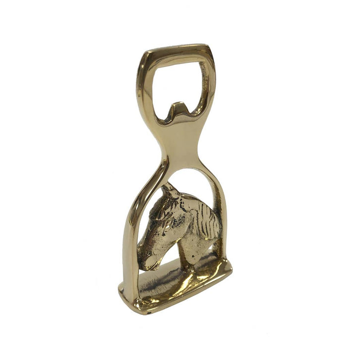 Madison Bay Co. - Solid Brass Horse Head and Stirrup Bottle Opener