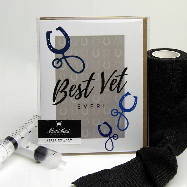 Best Vet Ever Equestrian Greeting Card Hunt Seat Paper Co.