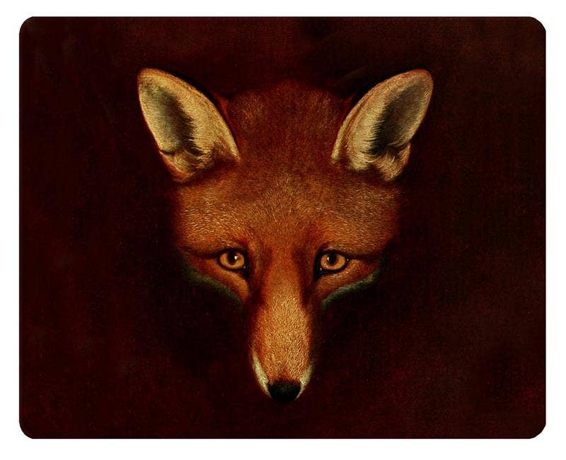Marye-Kelley - Fox Mask Cutting Board: Large Rectangle (12" x 15")