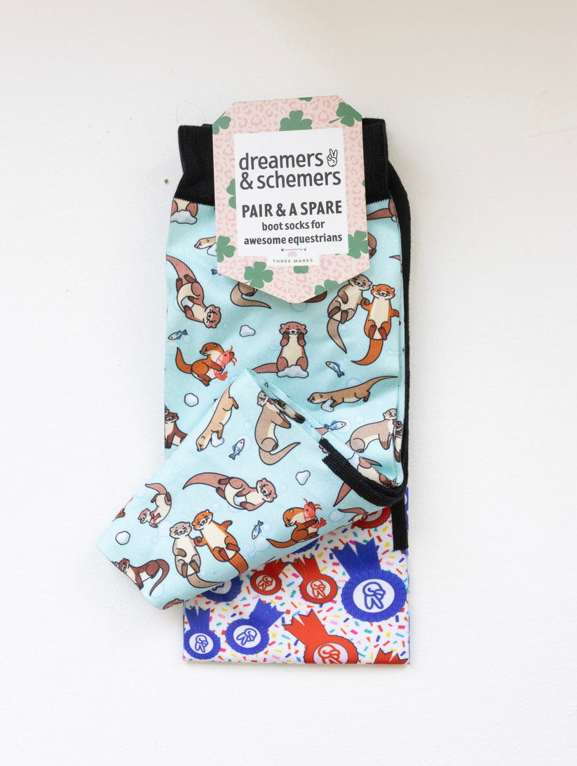 Dreamers & Schemers Otter-ly Adorable Pair & a Spare Socks
