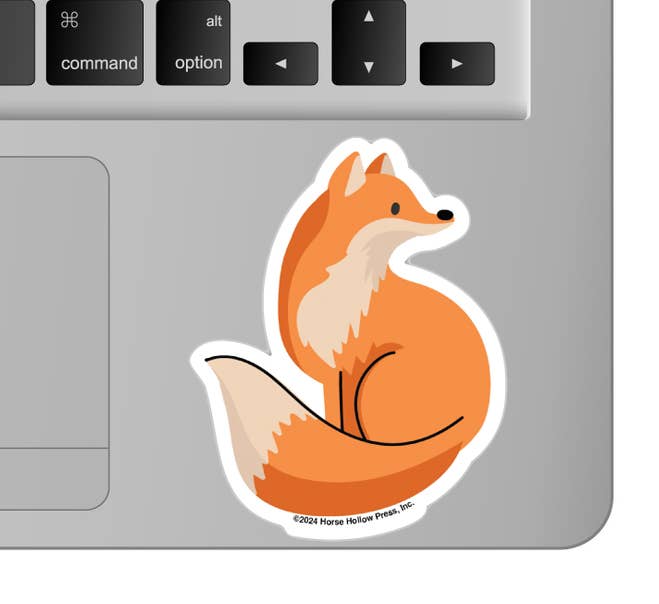 Horse Hollow Press - 3" Waterproof Fox with Black Line Accent