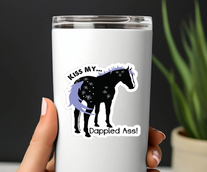 Horse Hollow Press - 3” ...Kiss My Dappled Ass Funny Sticker
