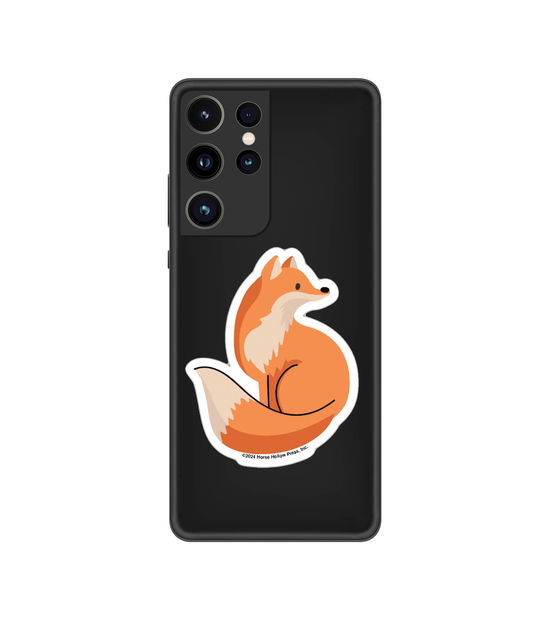 Horse Hollow Press - 3" Waterproof Fox with Black Line Accent
