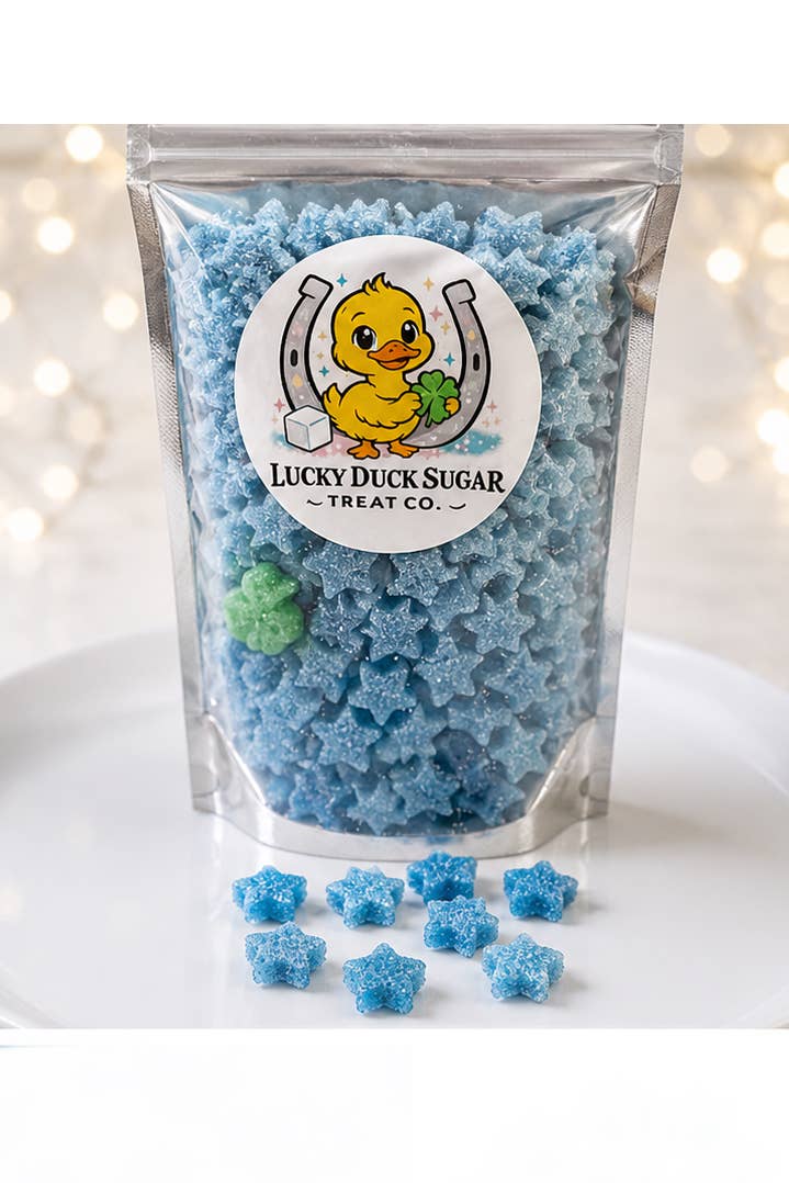 Lucky Duck Sugar Treats - Blue Stars
