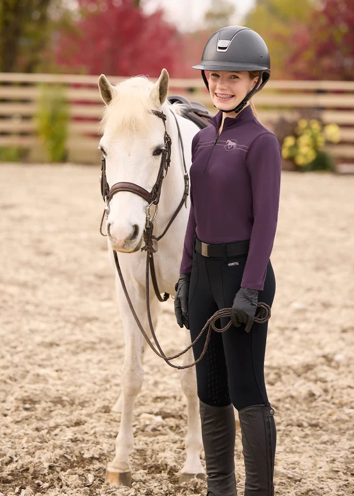 Kerrits Kids Equi Rhythm Lite Quarter Zip Riding Top