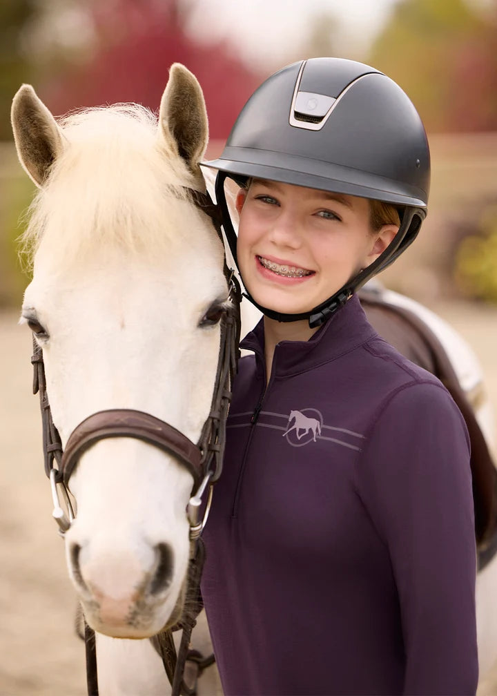 Kerrits Kids Equi Rhythm Lite Quarter Zip Riding Top
