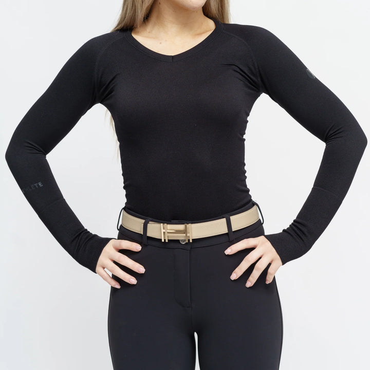 TKEQ The 'KENNEDY' Seamless Long Sleeve V Neck