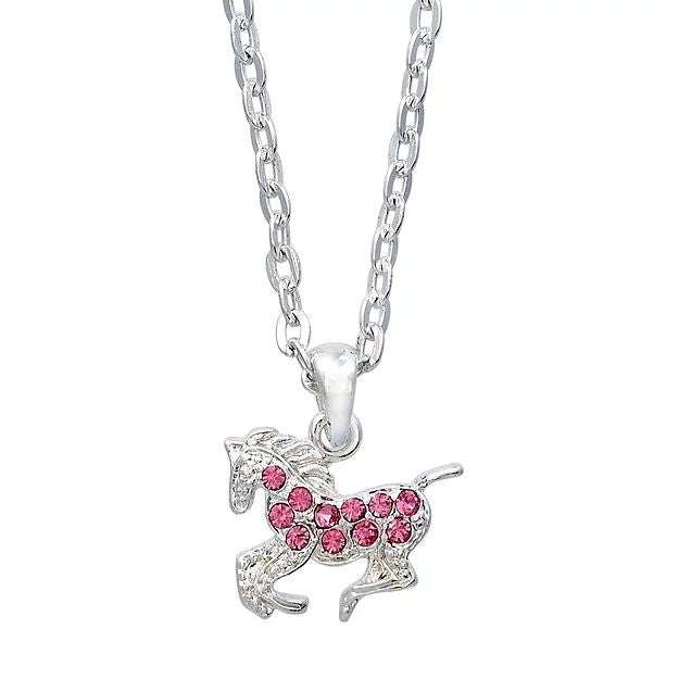 AWST Precious Pony Necklace w/Horse Head Gift Box