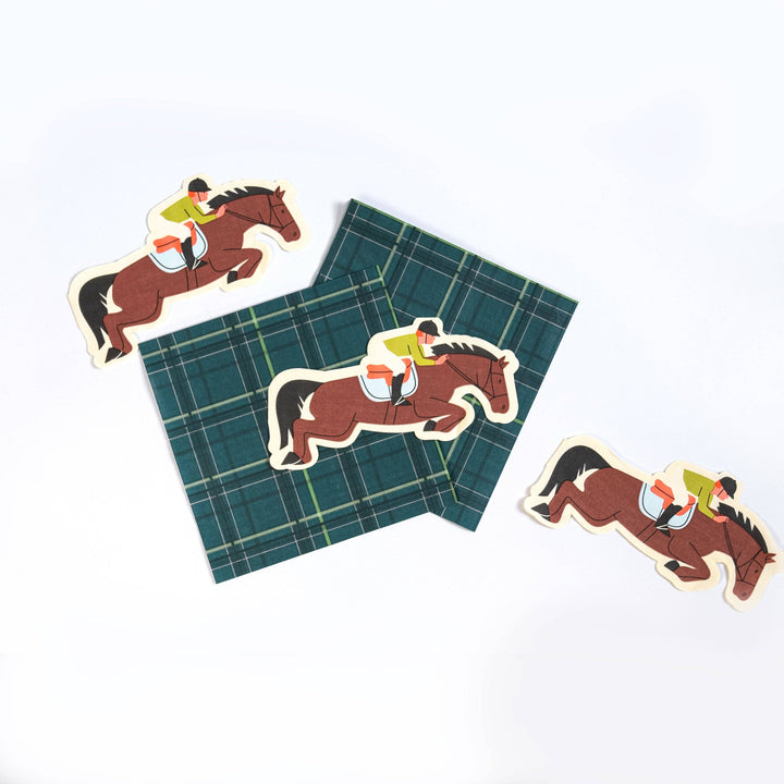 POP Party Supplies Horse Plaid Party Napkins (20 ct)