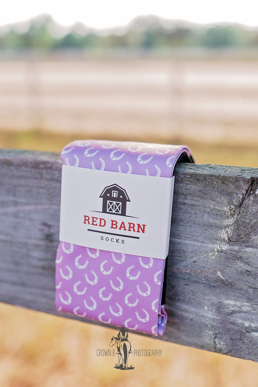 Red Barn Socks- Lavender Luck