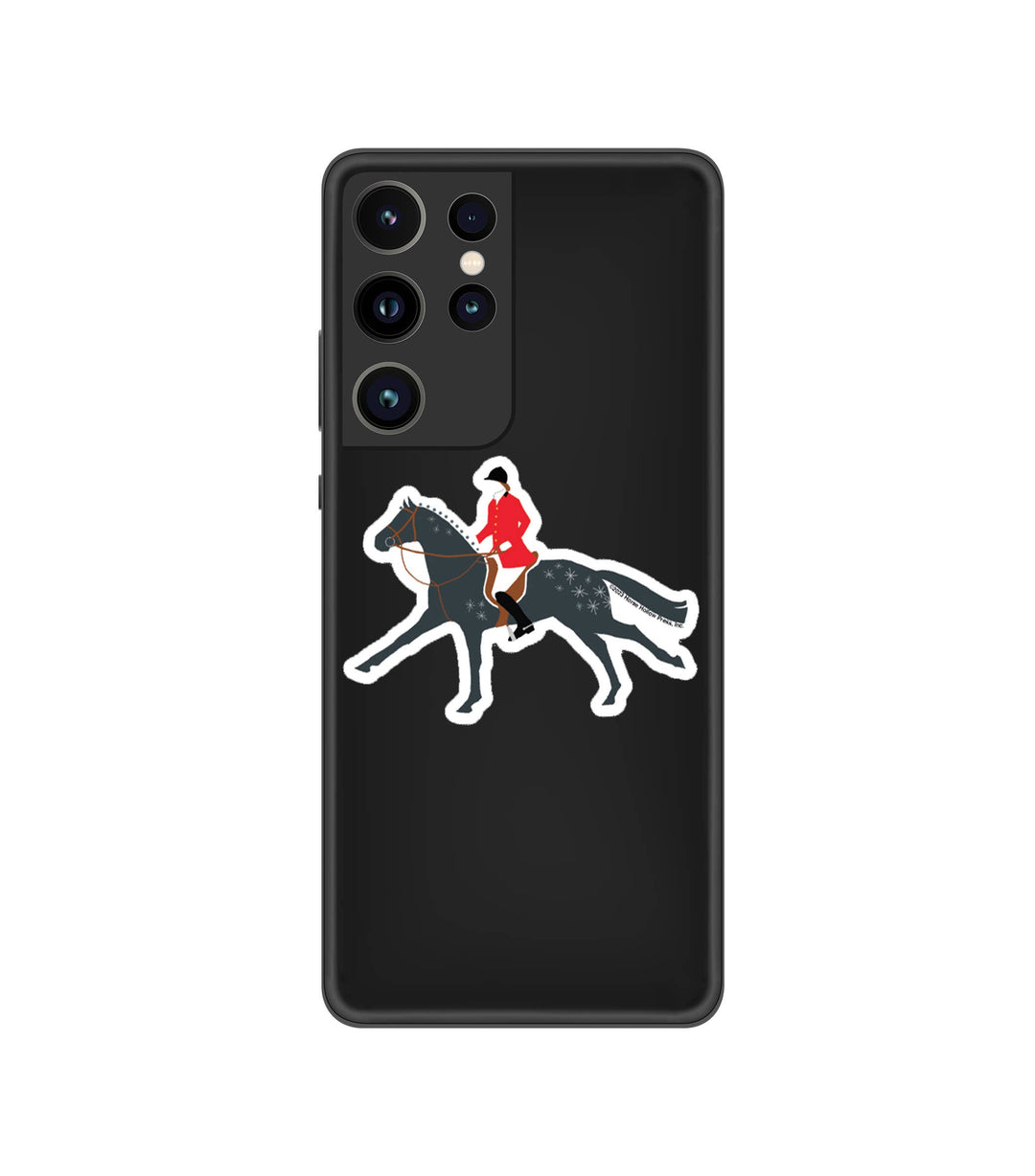 Horse Hollow Press - 3" Waterproof Fox Hunter Dark Gray Sticker