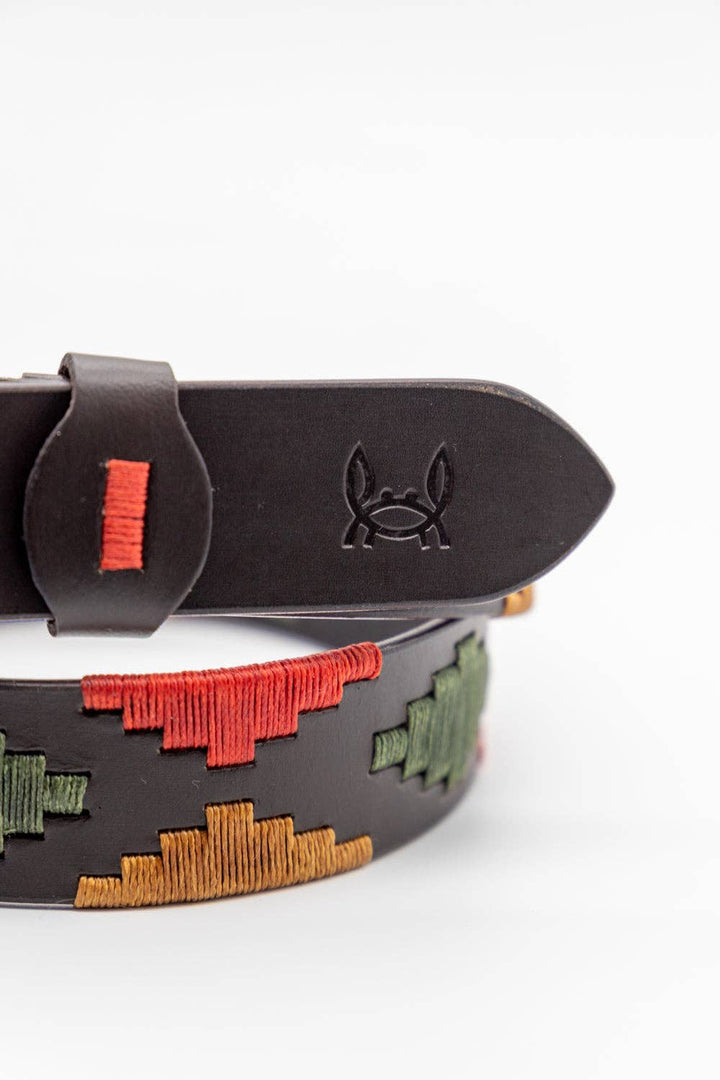 Custi Mikelo Argentinian Leather Polo Belt Earth