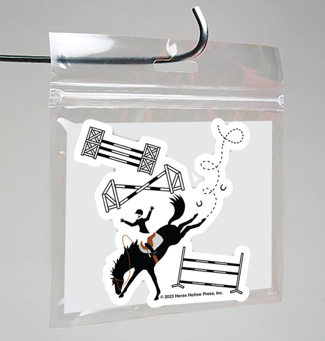 Horse Hollow Press- Horse Sticker Waterproof 3"  Off Course