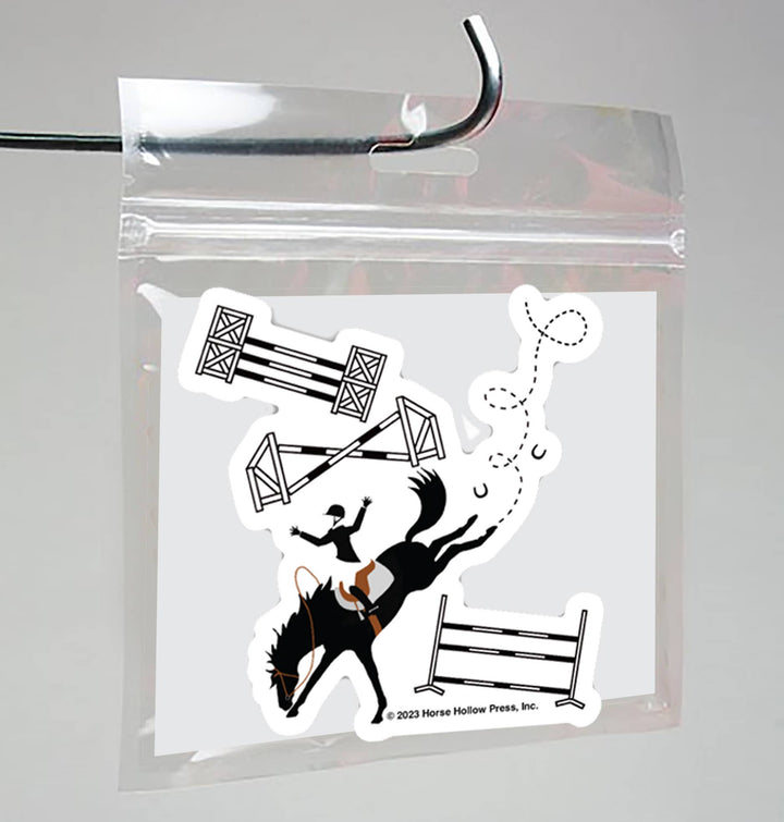 Horse Hollow Press- Horse Sticker Waterproof 3"  Off Course